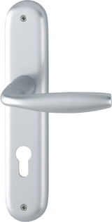 HOPPE Langschildgarnitur NY 1810/273P Aluminium F1 DIN L/R 72 mm