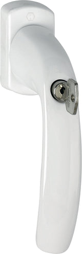 HOPPE Fenstergriff New York 0810SVS/U10 – abschließbar, Aluminium naturfarbig, 7 mm Vierkant