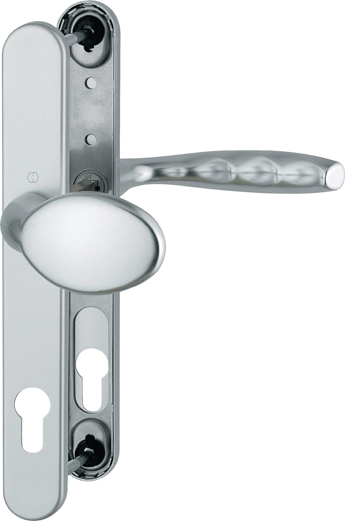 HOPPE Profiltürgarnitur New York 76G/3346/1810 Alu F1 PZ für Türstärke 57-62 mm