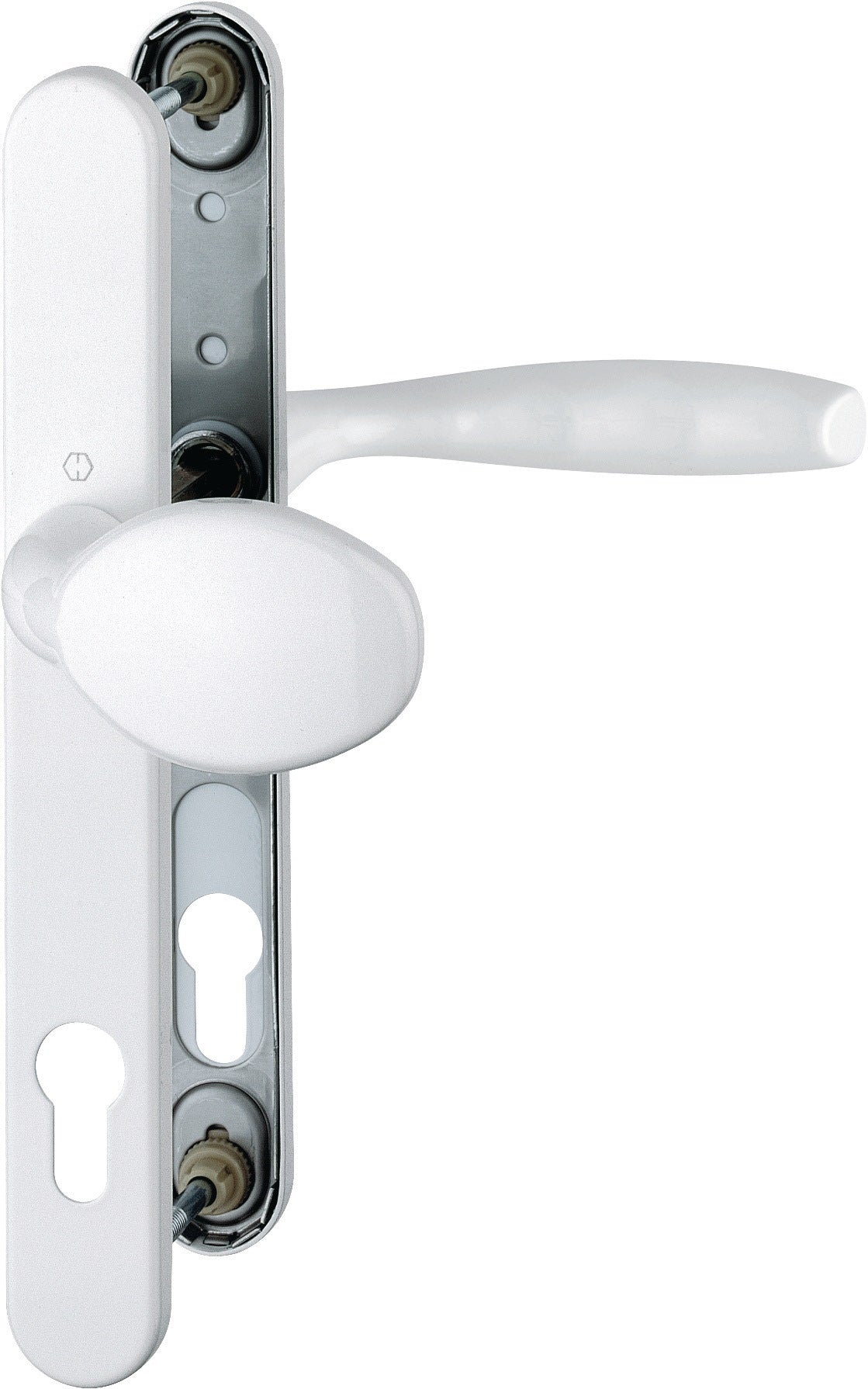 HOPPE Profiltürgarnitur New York 76G/3346/1810 Alu F1 PZ für Türstärke 57-62 mm
