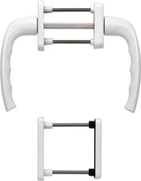 HOPPE Balkongarnitur New York 0810/961N Aluminium F1 für Türstärke 63-73 mm