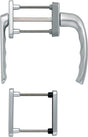 HOPPE Balkongarnitur New York 099KH/961N/U10 Aluminium F1 für Türstärke 63-73 mm