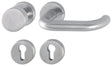 HOPPE Rosettengarnitur Paris E58 Edelstahl U-Form PZ für Innentüren 67-72 mm