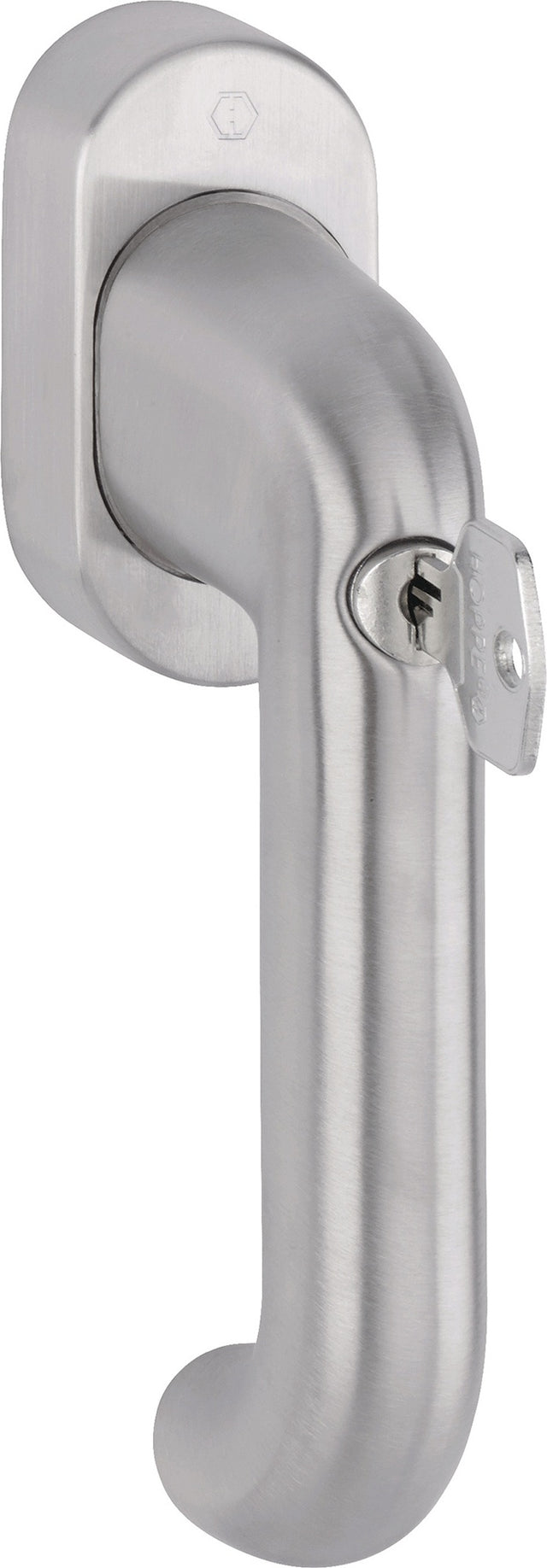 HOPPE Fenstergriff Paris E038S/US9056 – abschließbar, Secu100® & Secustik® Sicherheit