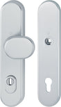 HOPPE Schutzgarnitur 86G/3332ZA/3310 Alu F1 – ES1 (SK2) Wechselgarnitur 92 mm für Türstärke 67-77 mm