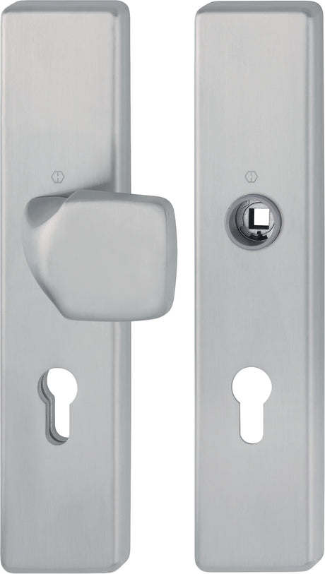 HOPPE Schutzgarnitur E61G/2221/2210 Edelstahl F69 für 67-77 mm Türen, ES1 (SK2)