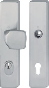 HOPPE Schutzgarnitur E61G/2222ZA/2210 Edelstahl F69 92 mm für Türstärke 67-77 mm