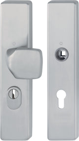 HOPPE Schutzgarnitur E61G/2222ZA/2210 Edelstahl F69 92 mm für Türstärke 67-77 mm