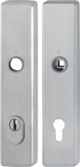 HOPPE Langschildpaar E2222ZA/2210 matt F69 PZ 92 mm – Schutzbeschlag ES1