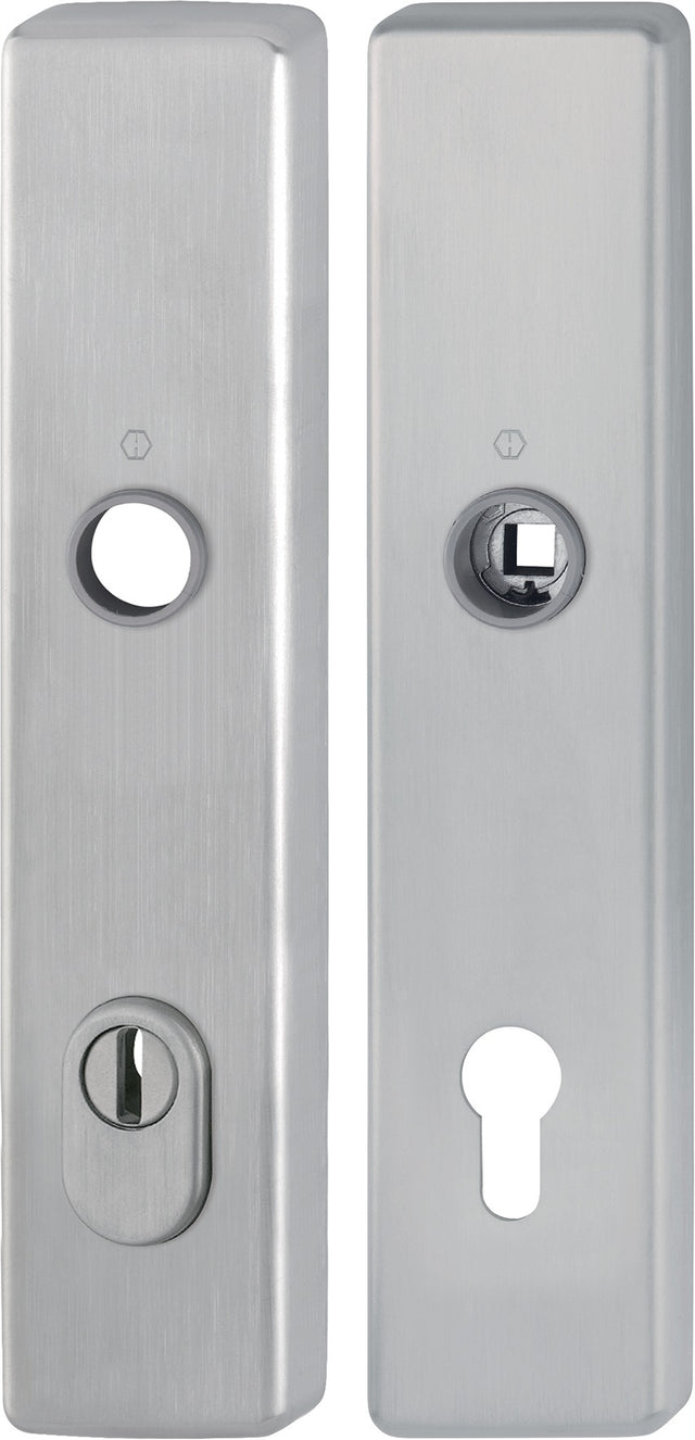 HOPPE Langschildpaar E2222ZA/2210 matt F69 PZ 92 mm – Schutzbeschlag ES1