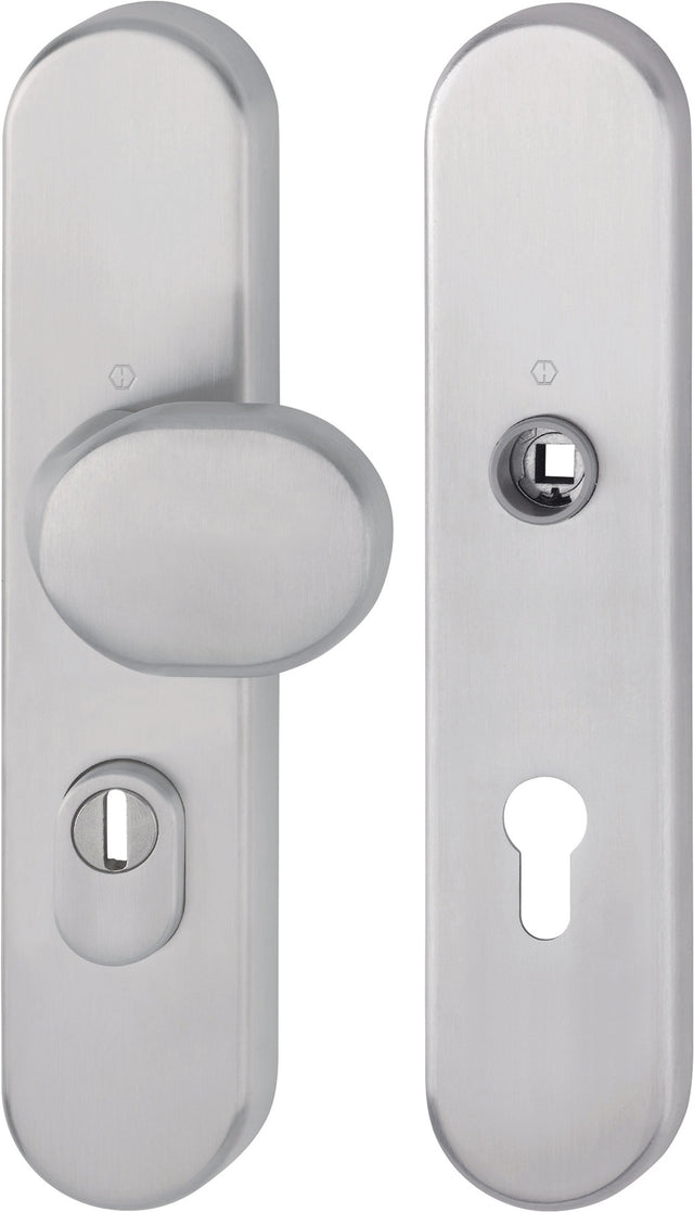 HOPPE Schutzgarnitur E86G/3332 Edelstahl F69 72 mm für Türstärke 47-57 mm
