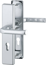HOPPE Schutzgarnitur London 78G/2221/2410/113 Alu F1 – Einbruchhemmend ES1, 72 mm, DIN links/rechts