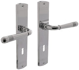 Intersteel Langschildgarnitur Helena Zamak F3 Messing PVD DIN L/R 72 mm