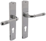 Intersteel Langschildgarnitur Helena Zamak F3 Messing PVD DIN L/R 72 mm