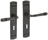 Intersteel Langschildgarnitur Helena Zamak F3 Messing PVD DIN L/R 72 mm