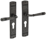 Intersteel Langschildgarnitur Helena Zamak F3 Messing PVD DIN L/R 72 mm