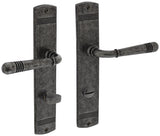 Intersteel Langschildgarnitur Helena Zamak F3 Messing PVD DIN L/R 72 mm