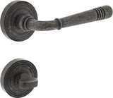 Intersteel Rosetten-Drückergarnitur Helena Zamak F3 Messing PVD für DIN links/rechts