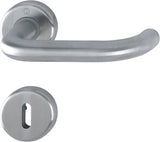 HOPPE Rosettengarnitur Baden E1388Z Edelstahl U-Form DIN L/R für Innentüren