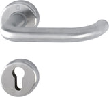HOPPE Rosettengarnitur Baden E1388Z Edelstahl U-Form DIN L/R für Innentüren