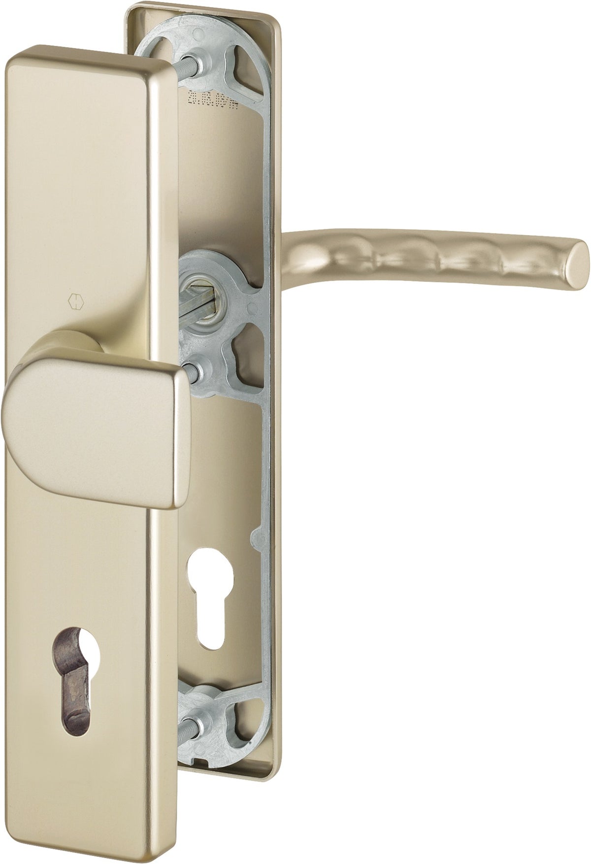 HOPPE Schutzgarnitur Birmingham 78G/2222A/2440/1117 Aluminium F1 für Abschlusstüren DIN 18257 ES0