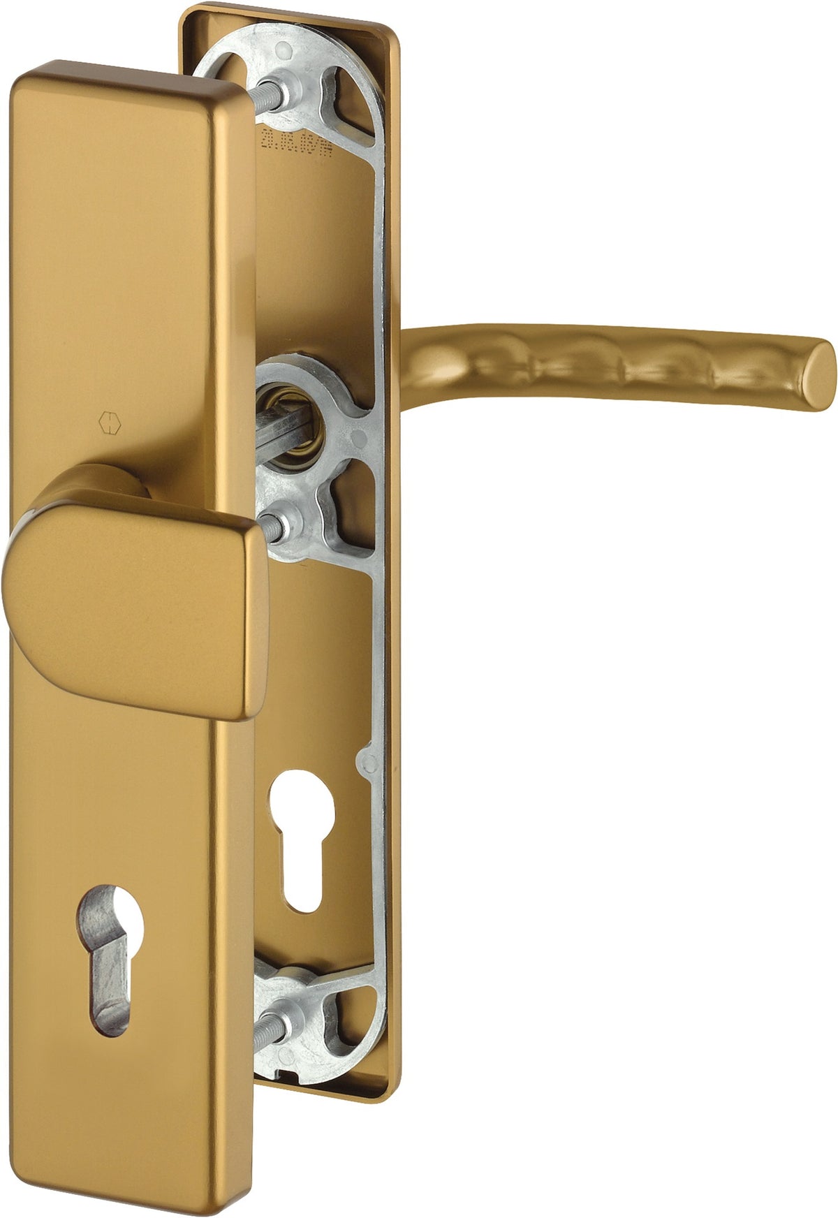 HOPPE Schutzgarnitur Birmingham 78G/2222A/2440/1117 Aluminium F1 für Abschlusstüren DIN 18257 ES0