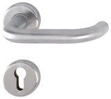 HOPPE Rosettengarnitur Baden E1388Z/17KV/17KVS Edelstahl F69 für Türstärke 37-42 mm