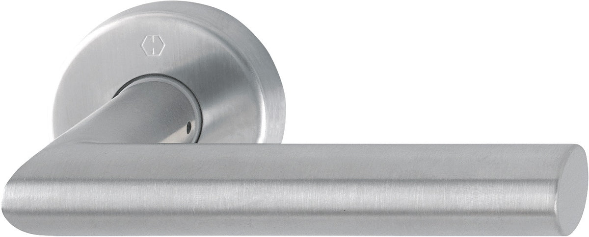 HOPPE Rosettenhalbgarnitur Amsterdam E1400Z/42H Edelstahl F69 10 mm – Türgriff-Halbgarnitur für Außentüren
