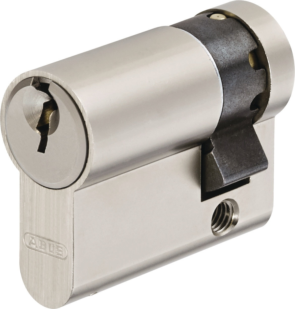 ABUS Profilhalbzylinder 30/10mm mit 3 Schlüsseln, Messing, Klasse 4, verschiedenschließend