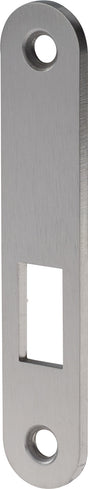 BKS Schließblech S413 Edelstahl matt 20x105 mm DIN L/R – flach, abgerundet