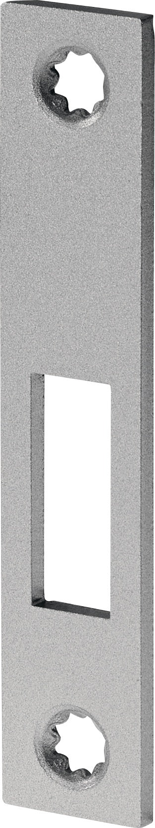 BKS Schließblech S413 Edelstahl matt 20x105 mm DIN L/R – flach, abgerundet