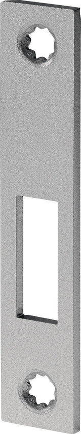 BKS Schließblech S413 Edelstahl matt 20x105 mm DIN L/R – flach, abgerundet