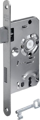 BKS Zimmertür-Einsteckschloss 0215 BB, DIN links, 72/55/8 mm, Stulp silber, Klasse 1