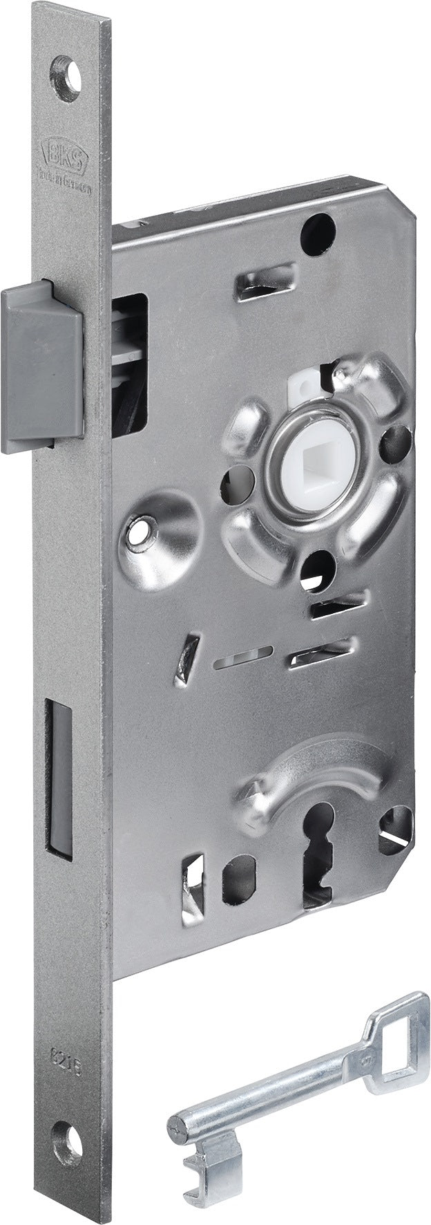 BKS Zimmertür-Einsteckschloss 0215 BB, DIN links, 55/72/8 mm, silber käntig, Klasse 1