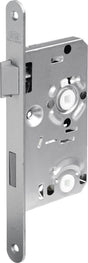 BKS Zimmertür-Einsteckschloss 0215 BAD DIN Links, 55 mm Dornmaß, 78 mm Entfernung, 8 mm Vierkant, Stulp alufinish silber