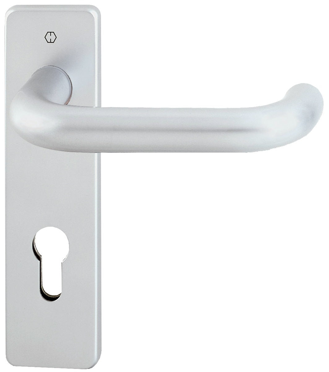 HOPPE Feuerschutzgarnitur Paris FS-138F/202K Aluminium F1 DIN L/R Türstärke 40-55 mm