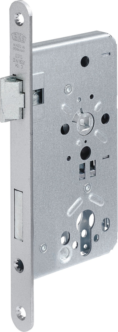 BKS Objekt-Einsteckschloss 0515 PZW DIN Links 55 mm alufinish silber – Klasse 3