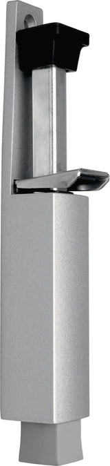 DENI Türfeststeller 3837 0060 22 Zinkdruckguss silber lackiert Hubhöhe 60 mm Türmontage