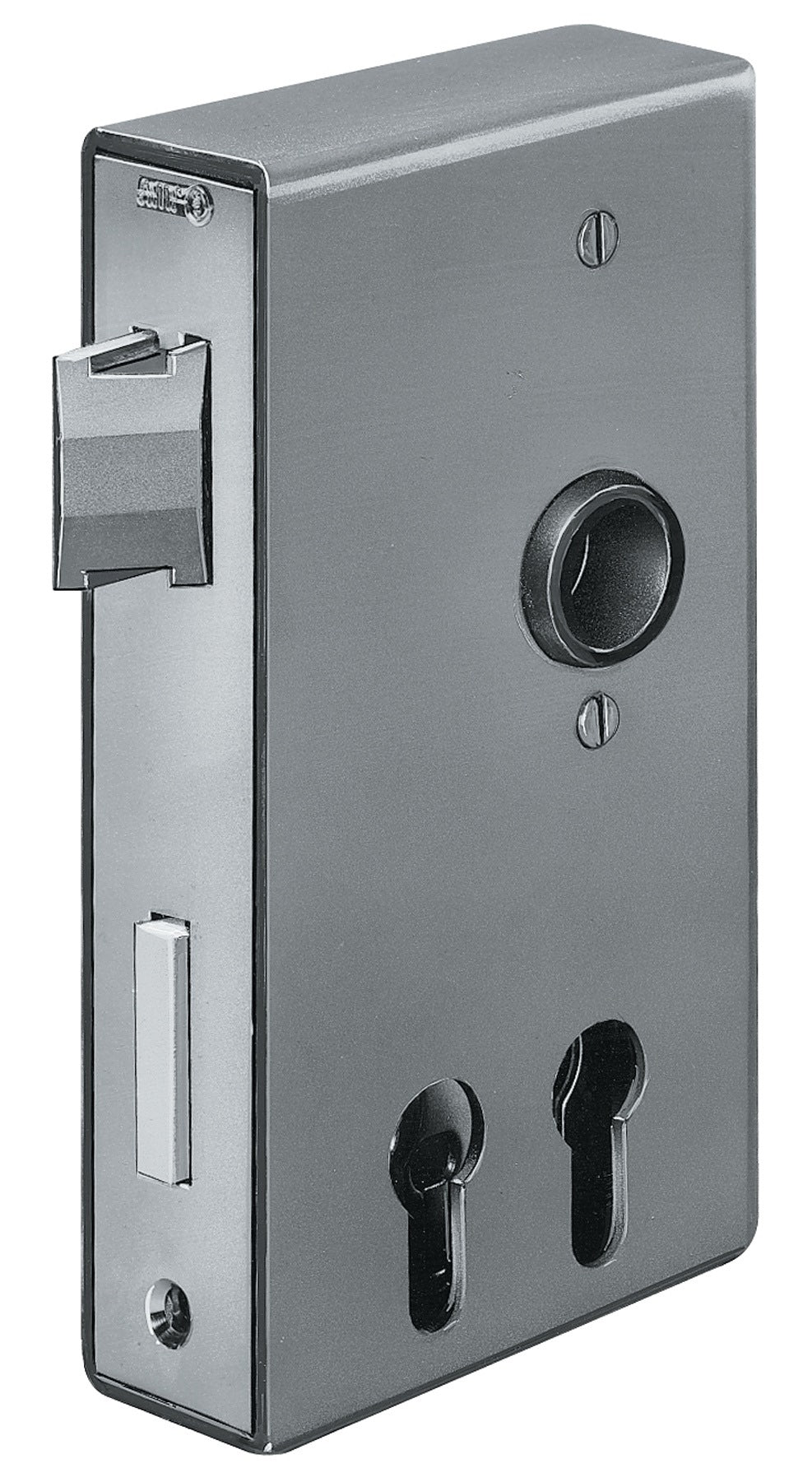 AMF Schlosskasten 140D-PZ DIN links/rechts, Dornmaß 30/60 mm, Maß A40xB94,5xC173 mm