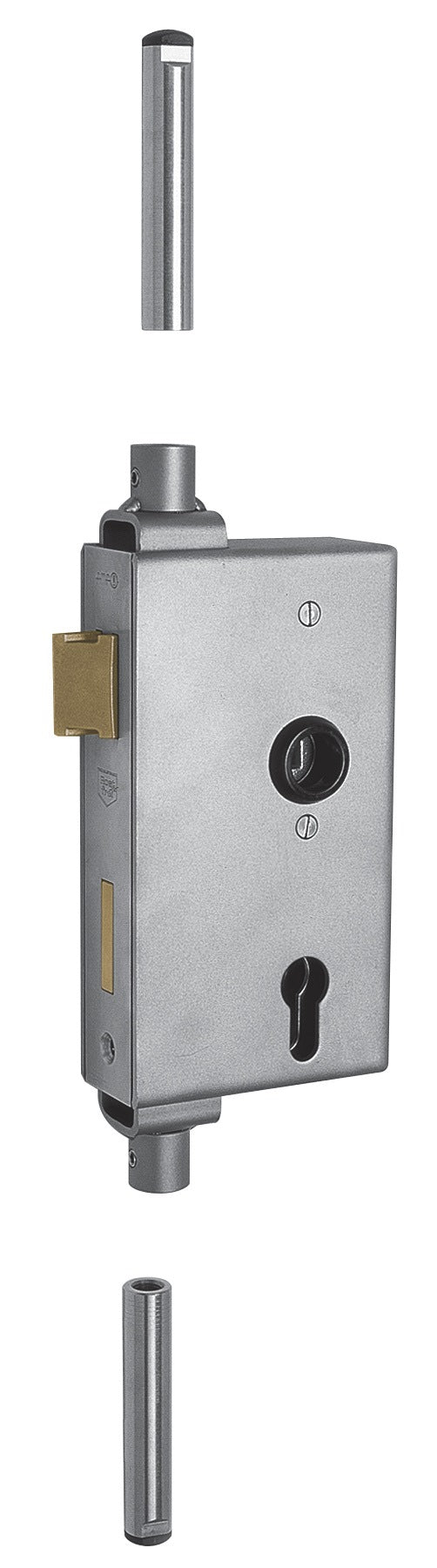 AMF Schlosskasten 140UMV DIN L/R – 40x94x173 mm, Dornmaß 60 mm, verzinkt, 2-tourig