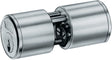 BKS Rundzylinder 3107 L.A 29 mm / L.B 29 mm, 3 Schlüssel verschiedenschließend, massiv Messing matt