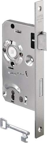 BKS Zimmertür-Einsteckschloss 0215 BB, DIN links, 72/55/8 mm, Zinkdruckguss, silber
