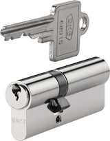 BKS Profildoppelzylinder PZ 8812 31/60 mm mit Not- und Gefahrenfunktion, vernickelt, 3 Schlüssel