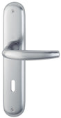 HOPPE Langschildgarnitur Atlanta 1530/273P Aluminium F1 DIN L/R für Innentüren