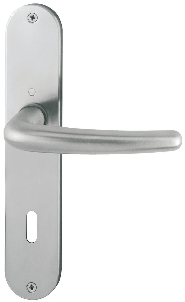 HOPPE Langschildgarnitur Denver E1310Z/302 Edelstahl F69 DIN L/R für Innentüren