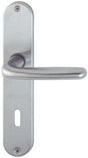 HOPPE Langschildgarnitur Cardiff E1850Z/302 Edelstahl matt DIN L/R 72 mm