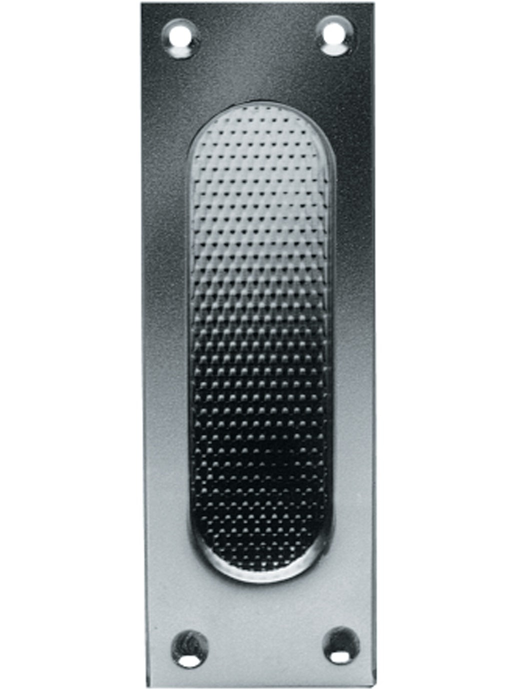 FSB Schiebetürmuschel 42 4211 Aluminium naturfarbig 120 mm – Blindlochung, kantige Form