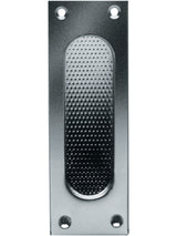 FSB Schiebetürmuschel 42 4211 Aluminium naturfarbig 120 mm – Blindlochung, kantige Form