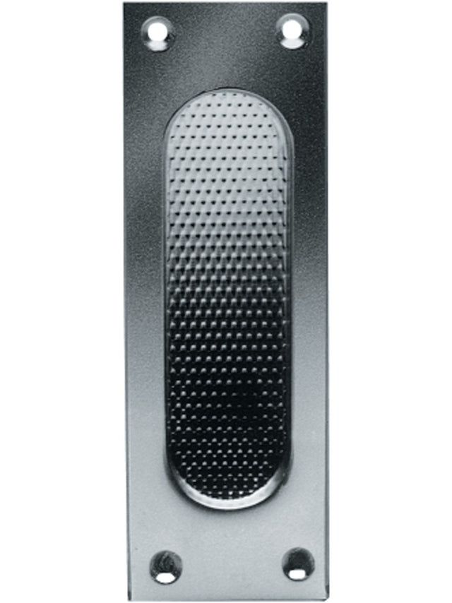 FSB Schiebetürmuschel 42 4211 Aluminium naturfarbig 120 mm – Blindlochung, kantige Form
