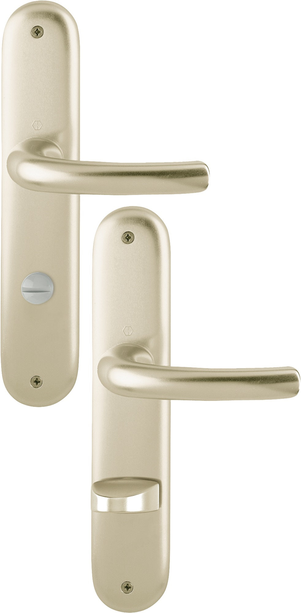 HOPPE Langschildgarnitur Tôkyô 1710/273P Aluminium F1 OB 72 mm DIN L/R